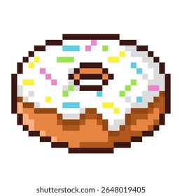 Pixel art illustration of a donut with ceres