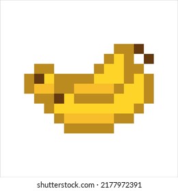 pixel art illustration draw artwork bit design character icon symbol fruits of banana