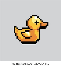 Pixel art illustration Duck. Pixelated Duck. Duck farm pixelated for the pixel art game and icon for website and video game. old school retro.
