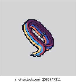 Pixel art illustration Electric Cable. Pixelated Cable Wire. Electric Cable wire Icon pixelated for the pixel art game and icon for website and video game. old school retro.