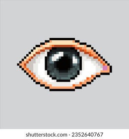 Pixel art illustration Eye. Pixelated Eye. Eyes instrument music icon pixelated
for the pixel art game and icon for website and video game. old school retro.