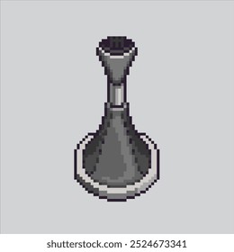 Pixel arte ilustração Gear Knob. Botão Pixelizado De Deslocamento De Carro. Car Gear Shift Botão pixelated para o jogo de arte de pixel e ícone para site e vídeo game.