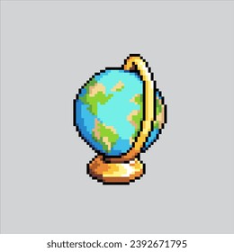 Pixel art illustration Globe. Pixelated Globe. School Globe Education
pixelated for the pixel art game and icon for website and video game. old school retro.