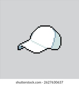 Pixel art illustration Golf Cap. Pixelated Golf Sun Visor. Golf Cap Sun Visor  Icon pixelated for the pixel art game and icon for website and video game. old school retro.