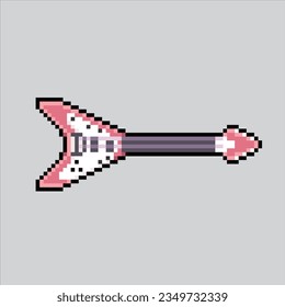 Pixel art illustration Guitar. Pixelated Guitar. Guitar music icon pixelated
for the pixel art game and icon for website and video game. old school retro.