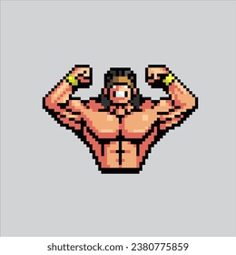 Pixel art illustration Hercules. Pixelated Greek Hercules. Greek Mythology Hercules pixelated for the pixel art game and icon for website and video game. old school retro.