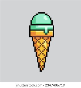 Pixel art illustration Ice Cream. Pixelated Ice Cream. Ice Cream dessert icon pixelated
for the pixel art game and icon for website and video game. old school retro.