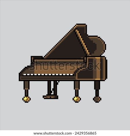 Pixel art illustration Keyboard. Pixelated piano. Keyboard piano music instrument.
pixelated for the pixel art game and icon for website and video game. old school retro.
