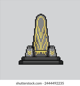 Pixel art illustration King throne. Pixelated Throne. Classic King Throne Chair pixelated for the pixel art game and icon for website and video game. old school retro.