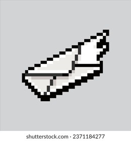 Pixel art illustration letter mail. Pixelated Mail. Letter mail office
icon pixelated for the pixel art game and icon for website and video game.
old school retro.