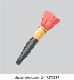 Pixel art illustration Make Up Brush. Pixelated Brush.
Makeup brush pixelated for the pixel art game and icon for website and video game.