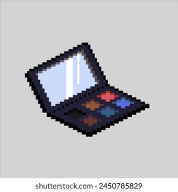 Pixel art illustration Makeup Pallete. Pixelated Eyeshadow Pallete.
Beauty Eyeshadow makeup Pallete pixelated for the pixel art game and icon for website and video game.