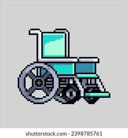 Ilustración de arte de Pixel, silla de ruedas médica. Silla de ruedas Pixelada. silla de ruedas médica
pixelado para el juego de arte píxel e icono para el sitio web y el videojuego. retro de la vieja escuela.