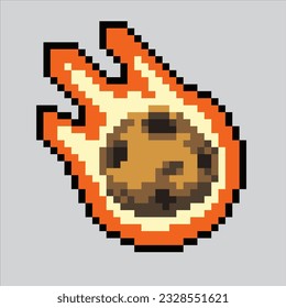 Pixel art illustration Meteor. Pixelated Meteor. Meteor space icon pixelated
for the pixel art game and icon for website and video game. old school retro.