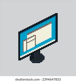 Pixel art illustration Monitor. Pixelated Monitor. Computer Monitor Laptop
pixelated for the pixel art game and icon for website and video game. old school retro.