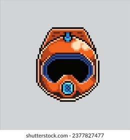 Pixel art illustration motorcycle helmet. Pixelated helmet. safety traffic motor helmet
icon pixelated for the pixel art game and icon for website and video game.
old school retro.