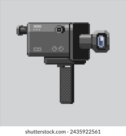 Pixel art illustration Movie Camera. Pixelated Movie Camera. Movie Camera pixelated
for the pixel art game and icon for website and video game. old school retro.