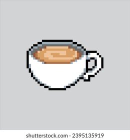 Pixel art illustration Mug of Coffee. Pixelated Mug. Coffee Mug
pixelated for the pixel art game and icon for website and video game. old school retro.