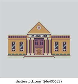 Pixel art illustration Museum. Pixelated Museum. Museum Building pixelated for the pixel art game and icon for website and video game. old school retro.