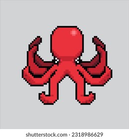 Pixel art illustration Octopus. Pixelated Octopus. Sea Octopus icon pixelated
for the pixel art game and icon for website and video game. old school retro.