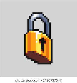 Pixel art illustration Padlock. Pixelated Padlock. Secure Padlock.
pixelated for the pixel art game and icon for website and video game. old school retro.