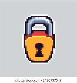 Pixel art illustration Padlock. Pixelated Padlock. Secure Padlock.
pixelated for the pixel art game and icon for website and video game. old school retro.