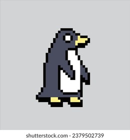 Pixel art illustration penguin. Pixelated cute penguin. cute penguin pixelated for the pixel art game and icon for website and video game. old school retro.