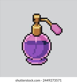 Pixel art illustration Perfume. Pixelated Perfume.
Fragrant Perfume pixelated for the pixel art game and icon for website and video game.