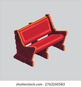 Pixel art illustration Pew Bench. Pixelated Church Bench. Church Pew Bench Icon pixelated for the pixel art game and icon for website and video game. old school retro.
