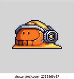 Pixel art illustration Pickaxe. Pixelated Pickaxe. Pickaxe pixelated for the pixel art game and icon for website and video game. old school retro.