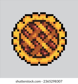 Pixel art illustration Pie. Pixelated Pie. Autumn Fall Pie cake icon pixelated
for the pixel art game and icon for website and video game. old school retro.