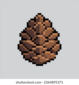 Pixel art illustration Pine cone. Pixelated Pine Cone. Pine cone Autumn nature icon pixelated
for the pixel art game and icon for website and video game. old school retro.