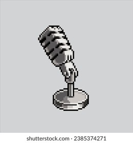 Pixel art illustration Podcast Mic. Pixelated Microphone. Pixel art Podcast Microphone pixelated for the pixel art game and icon for website and video game. old school retro.