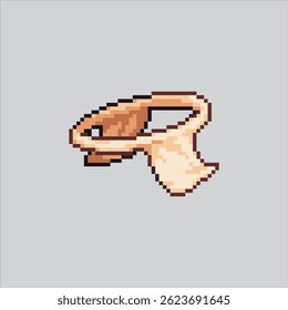 Pixel art illustration Primitive Clothes. Pixelated Caveman Clothes. Stone age Primitive clothes Icon pixelated for the pixel art game and icon for website and video game. old school retro.