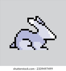 Pixel art illustration Rabbit. Pixelated Rabbit. Cute Rabbit animal icon pixelated
for the pixel art game and icon for website and video game. old school retro.