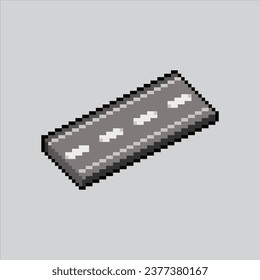 Pixel art illustration Road. Pixelated Asphalt Road. Vehicle Asphalt Concrete Road pixelated
for the pixel art game and icon for website and video game. old school retro.