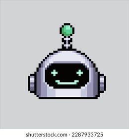 Pixel art illustration Robot head. Pixelated Robot. Robot head icon pixelated
for the pixel art game and icon for website and video game. old school retro.