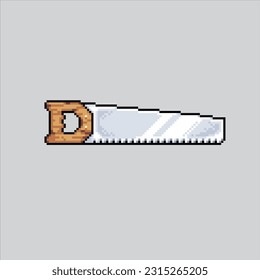 Pixel art illustration Saw. Pixelated Saw tools. Saw lumberjack woodwork pixelated
for the pixel art game and icon for website and video game. old school retro.