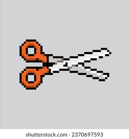 Ilustración de arte Pixel Tijeras. Tijeras Pixeladas. Tijeras
icono pixelado para el juego de arte píxel e icono para el sitio web y el videojuego. retro de la vieja escuela.