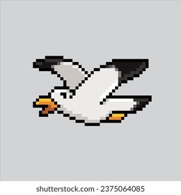 Pixel art illustration Seagull. Pixelated seagull. ocean seagull
icon pixelated for the pixel art game and icon for website and video game.
old school retro.