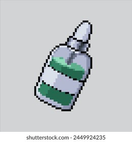 Pixel art illustration Serum Bottle. Pixelated Skin Care Bottle.
Beauty Skin Care Serum Bottle pixelated for the pixel art game and icon
for website and video game.
