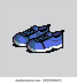 Pixel art illustration Shoes. Pixelated Shoes. Shoes Fashion pixelated for the pixel art game and icon for website and video game. old school retro.