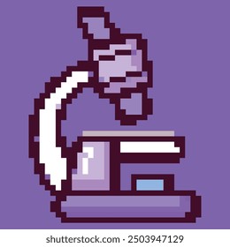 Ilustración del arte del pixel que muestra una escena vibrante y detallada de la oficina y de los útiles escolares. Esta obra de arte digital cuenta con una variedad de elementos pixelados como cuadernos, lápices, borradores, Reglas