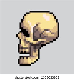 Pixel art illustration Skull. Pixelated Skull. Skull head icon pixelated
for the pixel art game and icon for website and video game. old school retro.