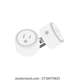 Pixel art illustration Smart Plug. Pixelated Electric Socket. Electric Smart Plug Socket Icon pixelated for the pixel art game and icon for website and video game. 