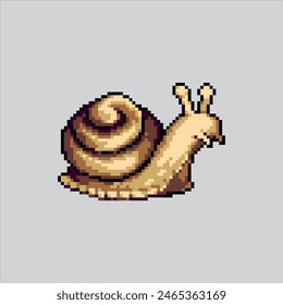 Pixel art illustration Snail. Pixelated Snail. Snail pixelated for the pixel art game and icon for website and video game. old school retro.