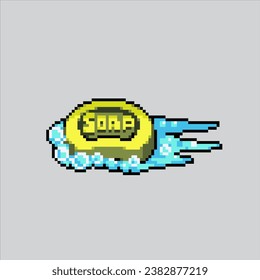 Pixel art illustration Soap. Pixelated Soap. Bathroom Soap pixelated for the pixel art game and icon for website and video game. old school retro.