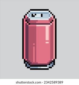 Ilustración de arte de Pixel Soda. Soda pixelada. Icono de bebida refrescante pixelado
para el juego de arte píxel e icono para el sitio web y el juego de vídeo. retro de la vieja escuela.