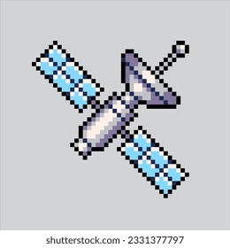 Pixel art illustration Space satellite. Pixelated Satellite. Space Satellite icon pixelated
for the pixel art game and icon for website and video game. old school retro.