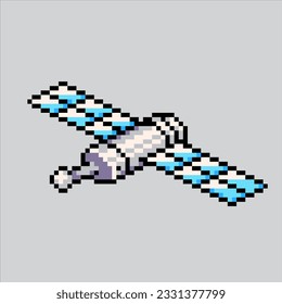 Pixel art illustration Space satellite. Pixelated Satellite. Space Satellite icon pixelated
for the pixel art game and icon for website and video game. old school retro.